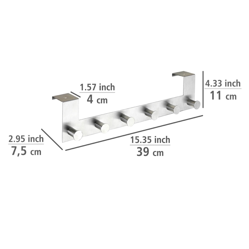 WENKO 22804100-Riidenagi CELANO 39x11 cm roostevaba teras/hõbedane