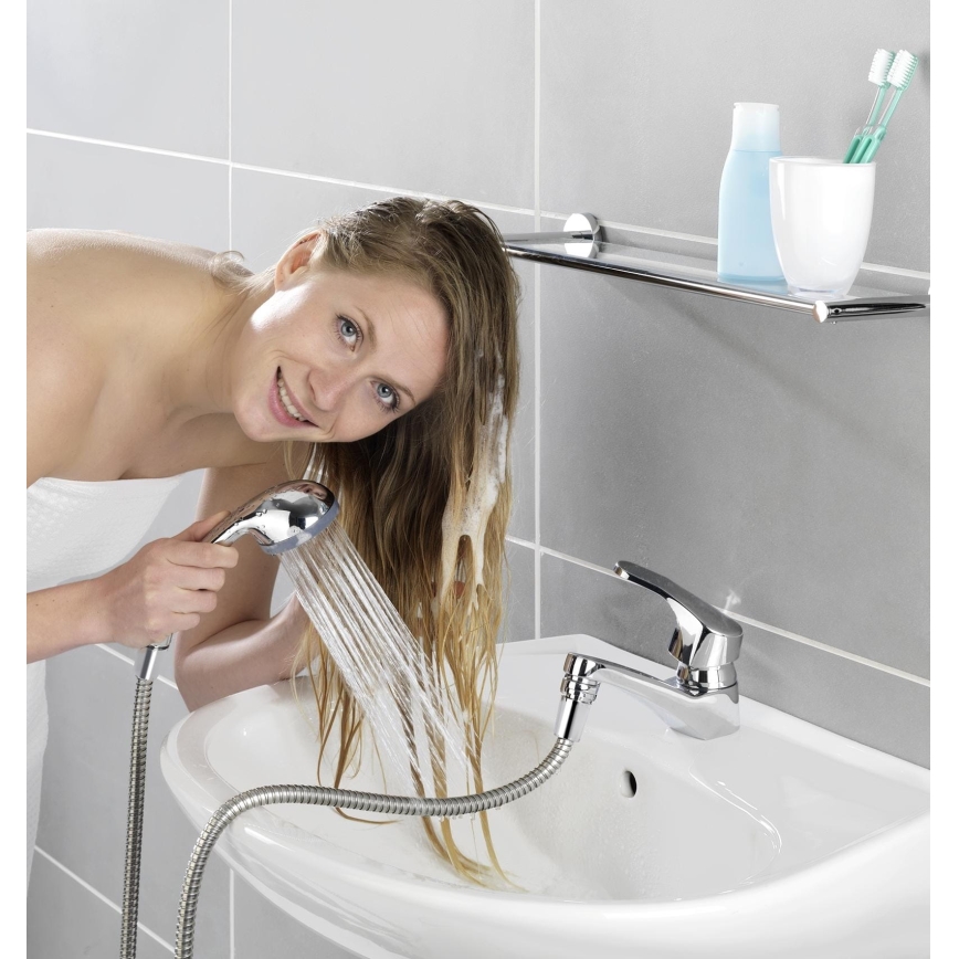 WENKO 22866100 - Dušš UNIVERSAL 170x6,5 cm läikiv kroom/hõbedane/hall