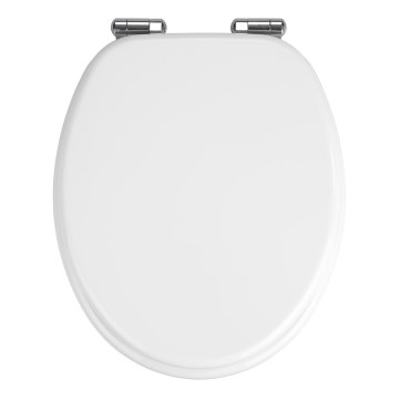 WENKO 22885100 URBIO WC-istme kaas, 36 x 42,5 cm, valge/hõbedane