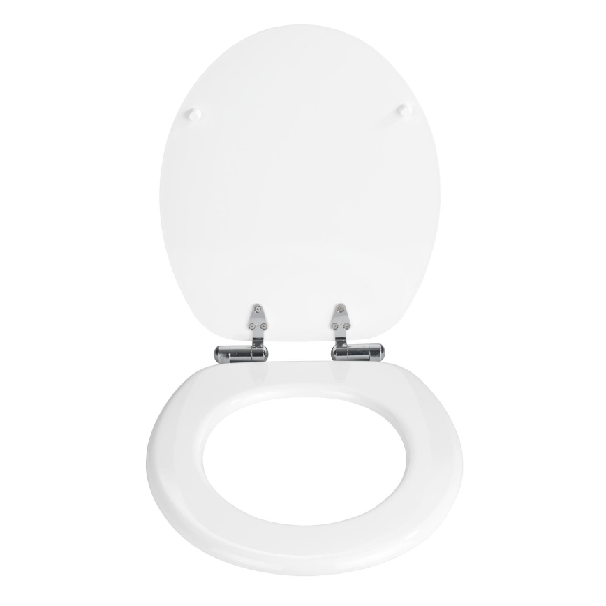 WENKO 22885100 URBIO WC-istme kaas, 36 x 42,5 cm, valge/hõbedane