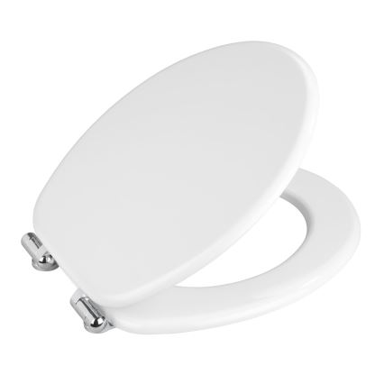 WENKO 22885100 URBIO WC-istme kaas, 36 x 42,5 cm, valge/hõbedane