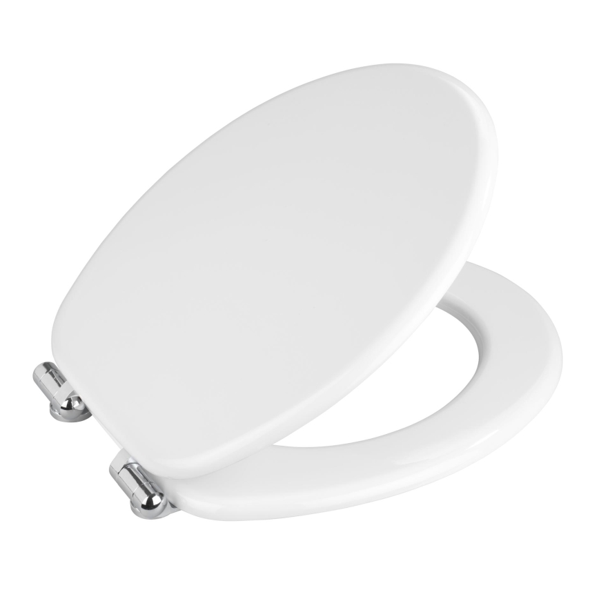 WENKO 22885100 URBIO WC-istme kaas, 36 x 42,5 cm, valge/hõbedane