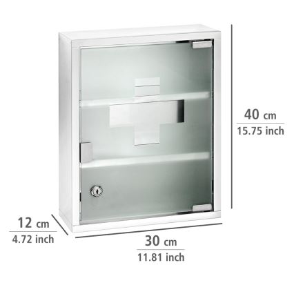 WENKO 22924100 - Esmaabikapp 30x40 cm roostevaba/hõbedane