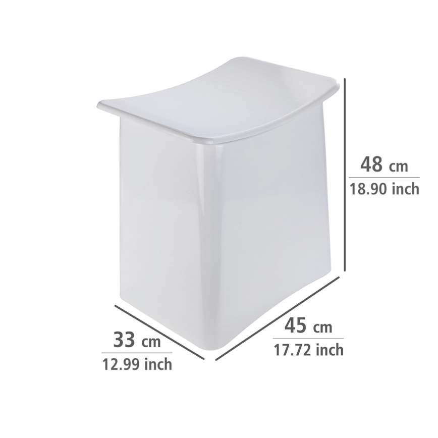 WENKO 22949100 - Tumba WING 45x48 cm valge/must