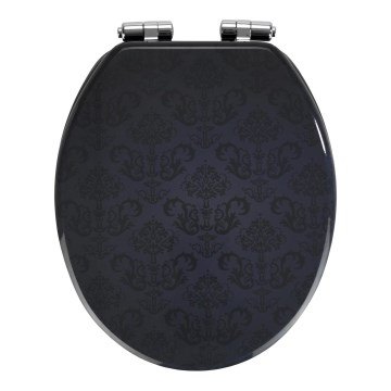 WENKO 22977100-WC-istme kaas BELLEVUE 35,5x42,5 cm antratsiit/hõbedane
