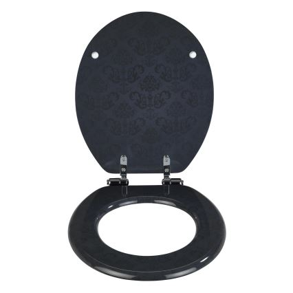 WENKO 22977100-WC-istme kaas BELLEVUE 35,5x42,5 cm antratsiit/hõbedane