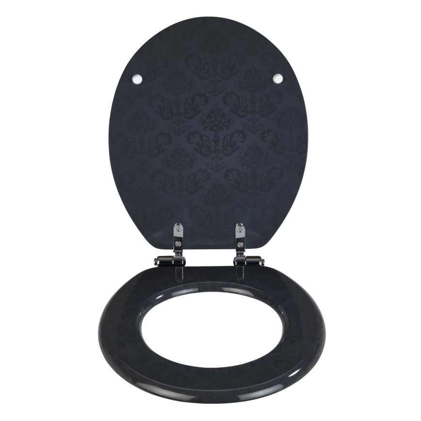 WENKO 22977100-WC-istme kaas BELLEVUE 35,5x42,5 cm antratsiit/hõbedane