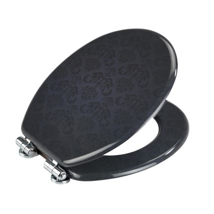 WENKO 22977100-WC-istme kaas BELLEVUE 35,5x42,5 cm antratsiit/hõbedane