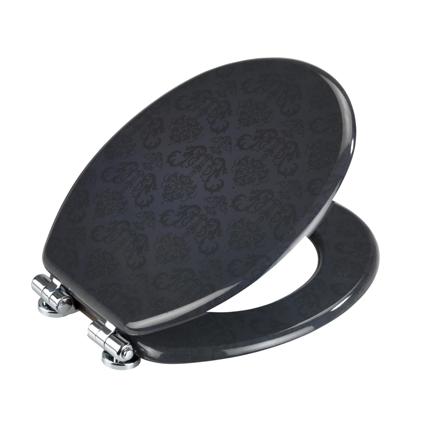 WENKO 22977100-WC-istme kaas BELLEVUE 35,5x42,5 cm antratsiit/hõbedane