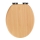WENKO 22979100-WC poti kaas NATURAL BEECH 35,5x42,5 cm pruun/hõbedane