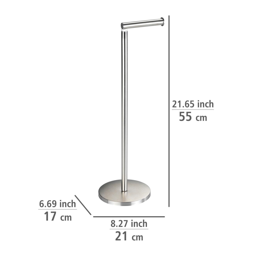 WENKO 22985100 - Tualettpaberi hoidja 21x55 cm roostevaba teras/hõbedane