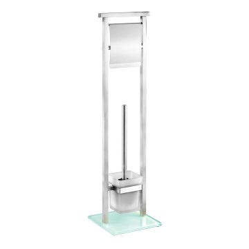 WENKO 22992100 - WC-hari DEBAR 18x73 cm roostevaba teras/satiin/valge