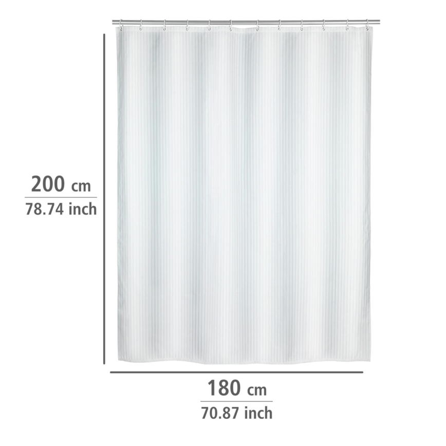 WENKO 23062100 - Dušikardin PALAIS 180x200 cm valge
