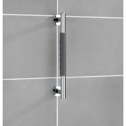 WENKO 23284100-Tugikäepide SECURA 40,5x9 cm roostevaba teras/antratsiit/läikiv kroom