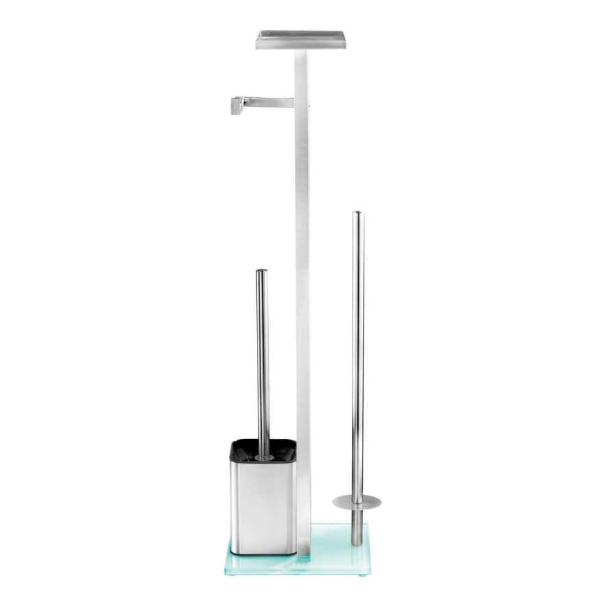 WENKO 23364100 - WC-hari DEBAR 21x70,5 cm roostevaba teras/satiinviimistlus/valge