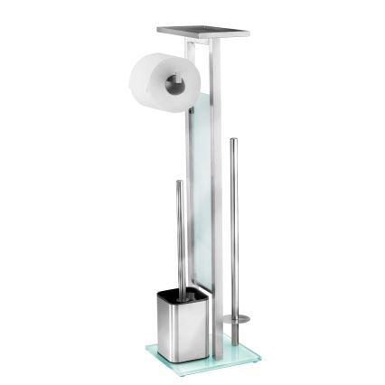 WENKO 23364100 - WC-hari DEBAR 21x70,5 cm roostevaba teras/satiinviimistlus/valge