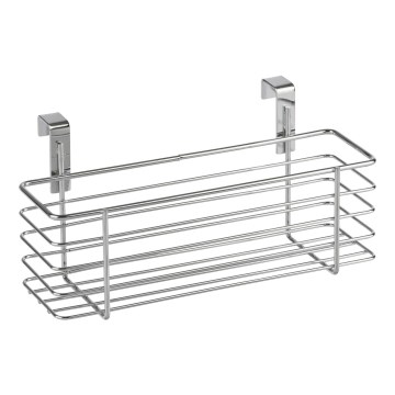 WENKO 2344100 - Korv SLIM 24x11,5 cm läikiv kroom/must