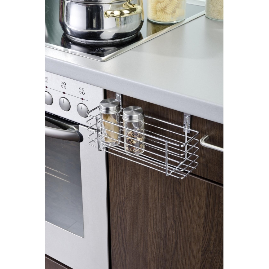 WENKO 2344100 - Korv SLIM 24x11,5 cm läikiv kroom/must