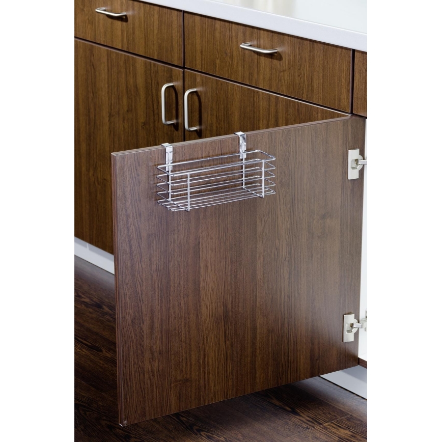 WENKO 2344100 - Korv SLIM 24x11,5 cm läikiv kroom/must