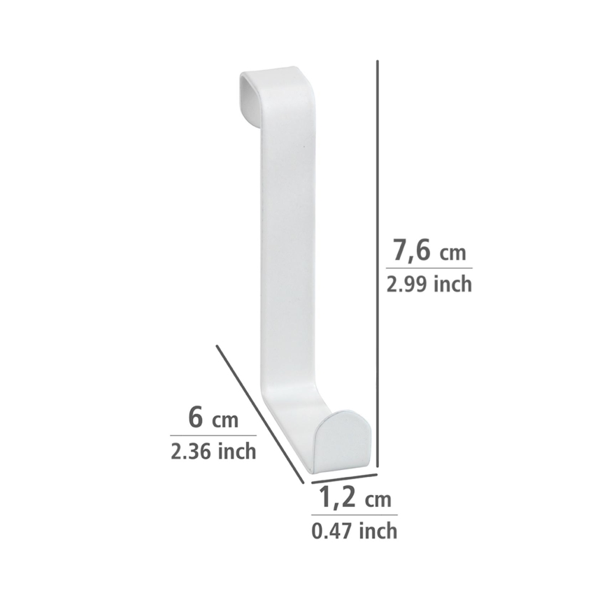 WENKO 23545100-Uksekonks 7,6x6 cm valge