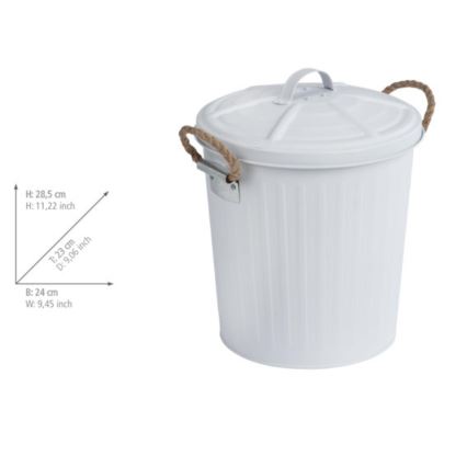 WENKO 23703100 - Korv GARA 24x28,5 cm valge