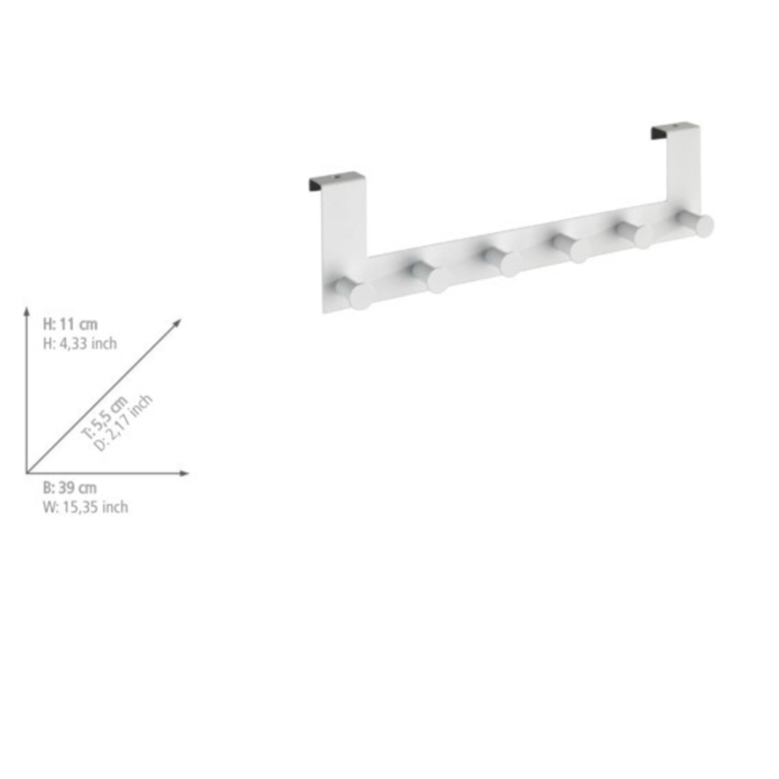 WENKO 23724100-riidenagi CELANO 39x11 cm valge