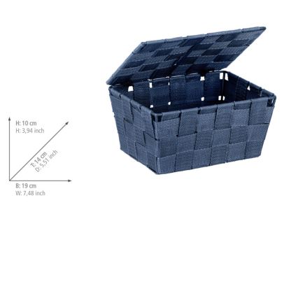 WENKO 23786100 - Korv ADRIA 19x14 cm sinine