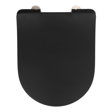 WENKO 23827100-WC WC-iste SEDILO 45,2x36,2 cm must/hõbedane