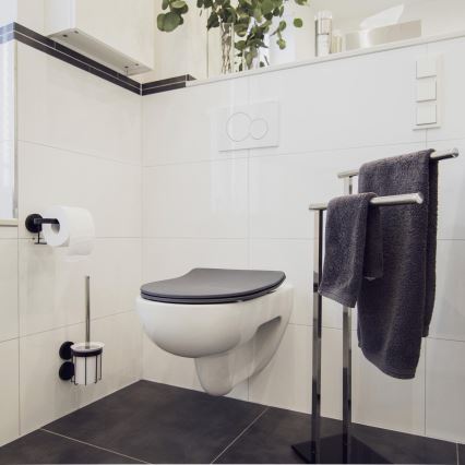 WENKO 23828100-WC WC-istme kaas SEDILO 45,2x36,2 cm hall/hõbedane