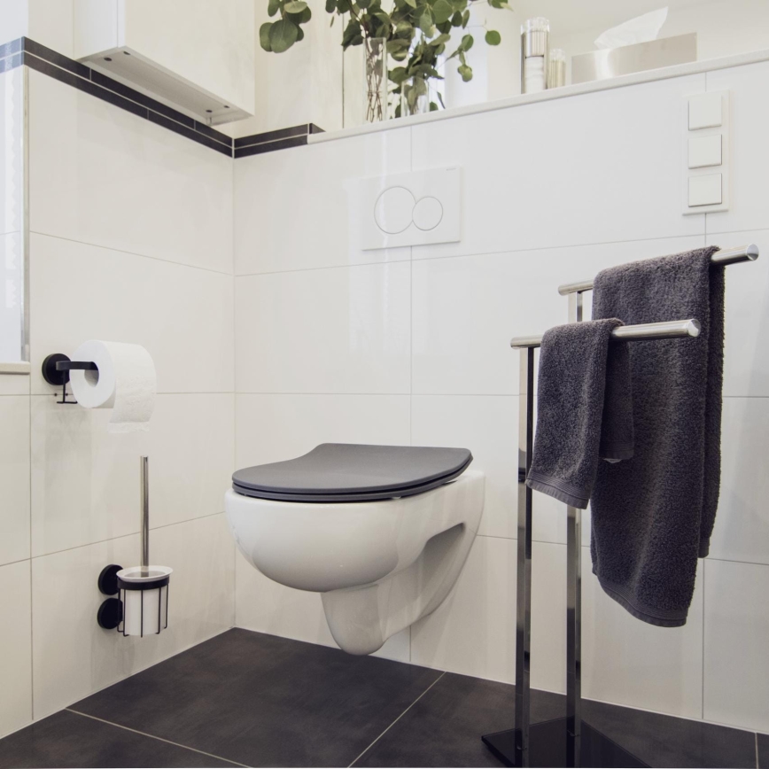 WENKO 23828100-WC WC-istme kaas SEDILO 45,2x36,2 cm hall/hõbedane