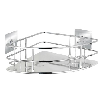 WENKO 23856800-riiul TURBO-LOC QUADRO ED. 27,5x19,3 cm roostevaba teras/läikiv kroom