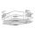 WENKO 23856800-riiul TURBO-LOC QUADRO ED. 27,5x19,3 cm roostevaba teras/läikiv kroom