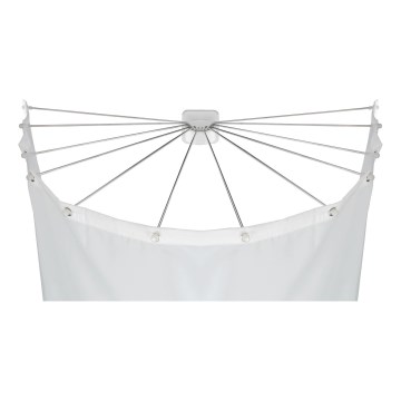 WENKO 23863100 - Dušikinnitus 96x72 cm roostevaba teras/valge
