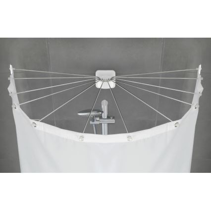 WENKO 23863100 - Dušikinnitus 96x72 cm roostevaba teras/valge