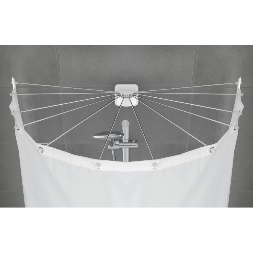 WENKO 23863100 - Dušikinnitus 96x72 cm roostevaba teras/valge