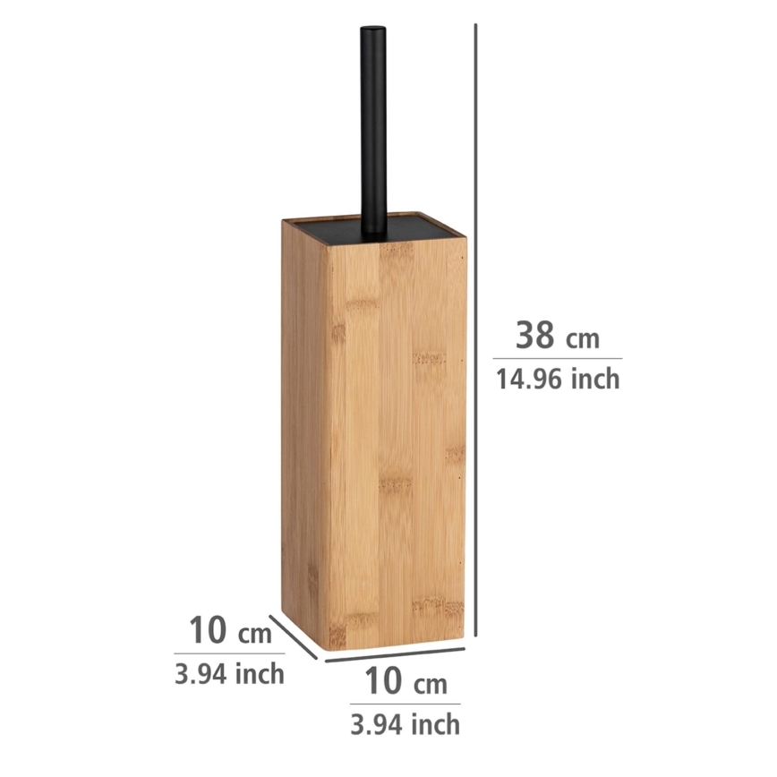 WENKO 23985100 - tualetthari PADUA 10x38 cm pruun/must