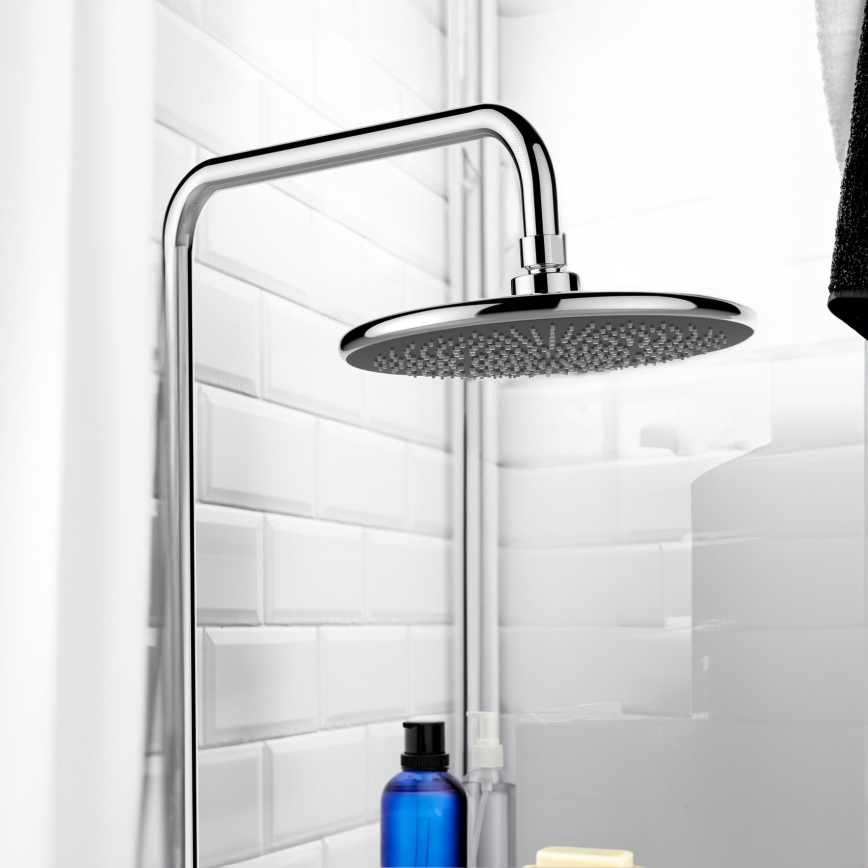 WENKO 23998100 - Dušipea WATERSAVING SYSTEM 22,5x22,5 cm läikiv kroom