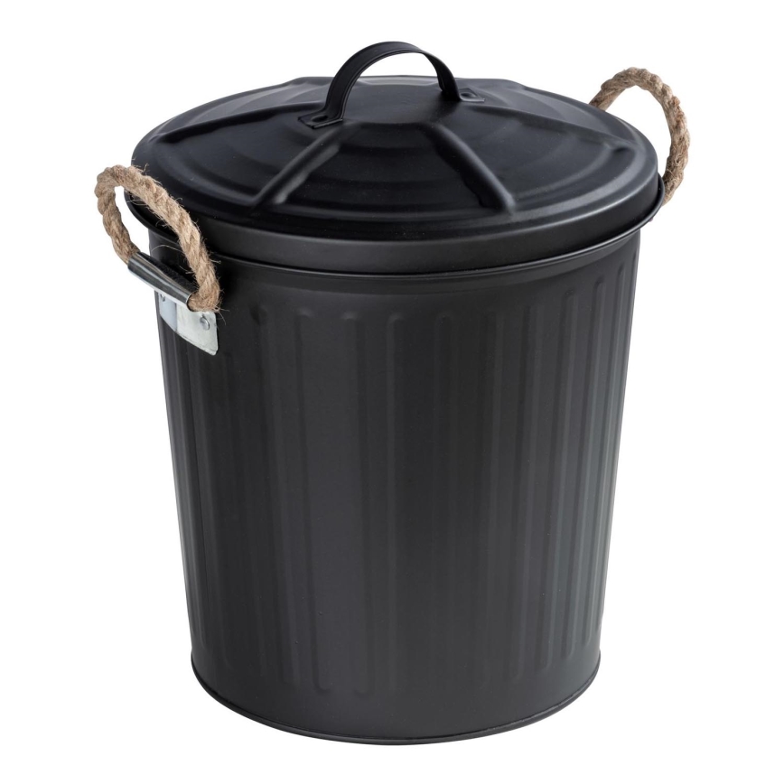 WENKO 24022100 - Prügikorv GARA 24x28,5 cm must