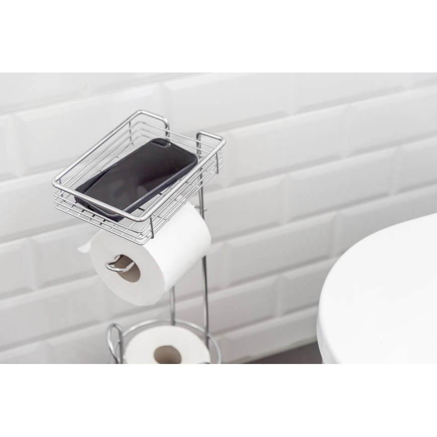 WENKO 24074800 - Tualettpaberihoidja 16x59 cm läikiv kroom