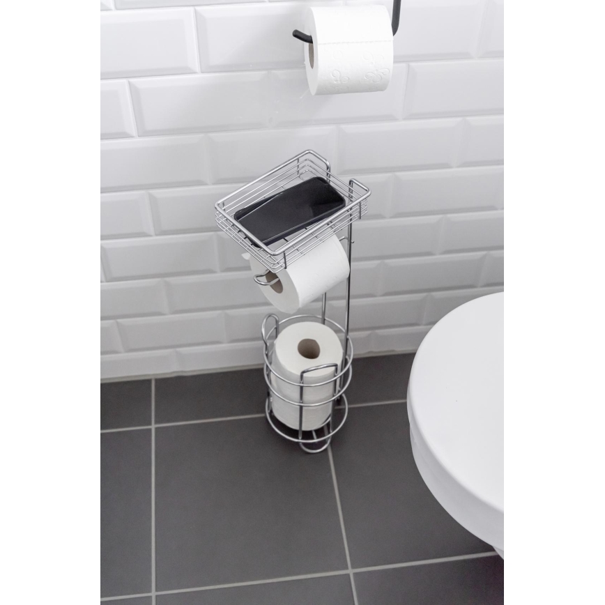 WENKO 24074800 - Tualettpaberihoidja 16x59 cm läikiv kroom