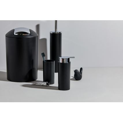 WENKO 24078800 - CALVO komplekt 6,5x13 cm must/läikiv kroom