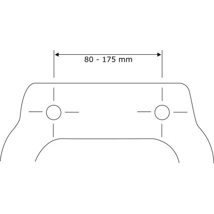 WENKO 24082800-WC-iste DROPLETS 45x38,8 cm mitmevärviline/läik. kroom