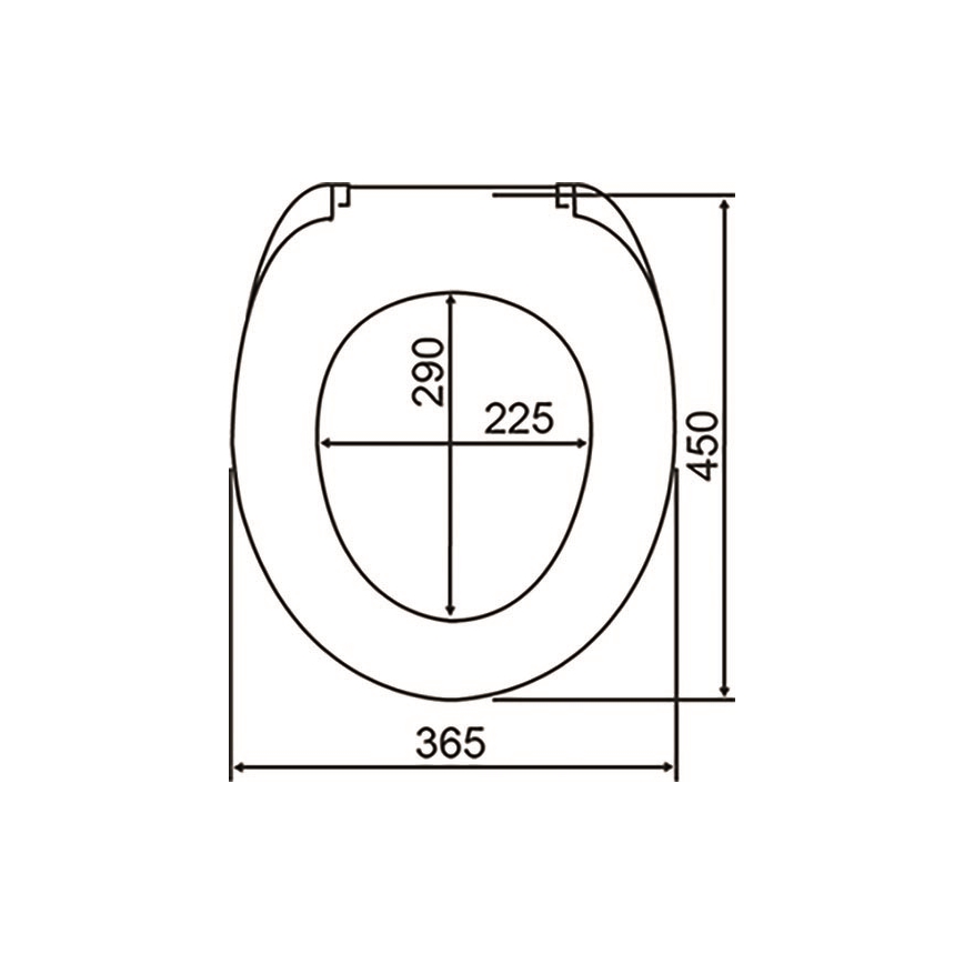 WENKO 24082800 - WC-istme kaas DROPLETS 45x38,8 cm sinine/valge