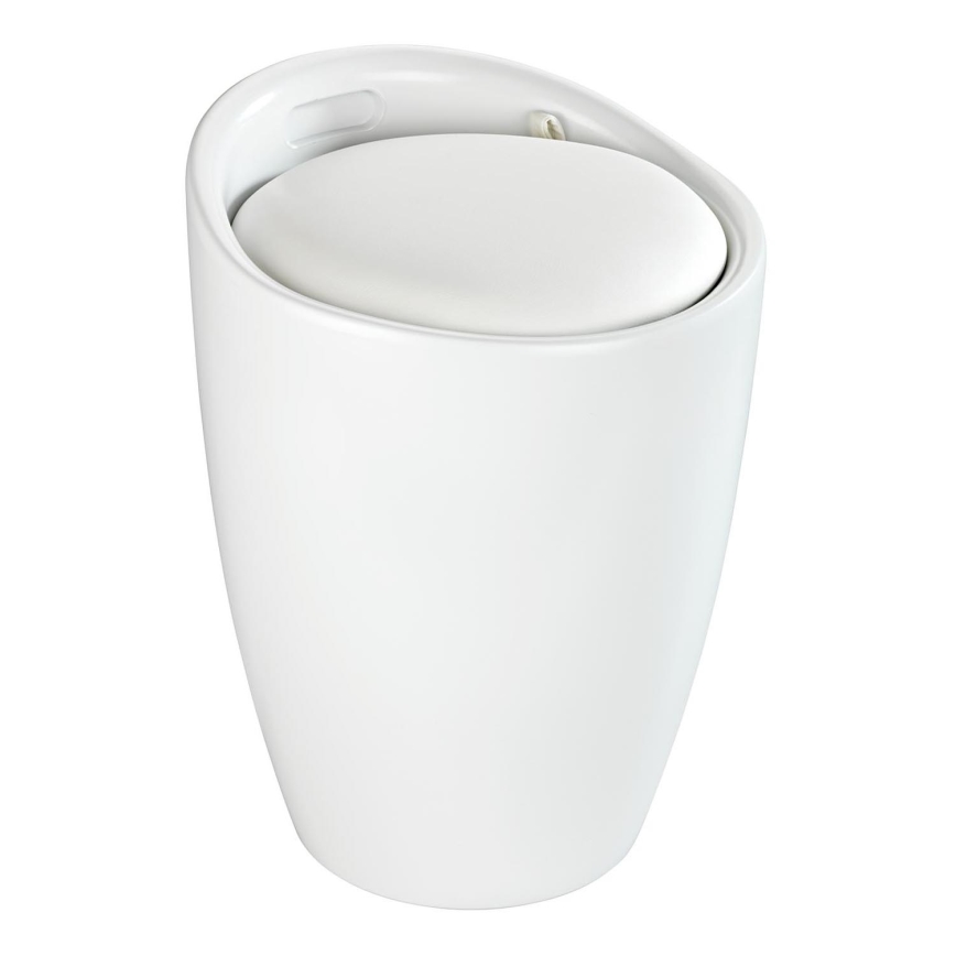 WENKO 24228100 - Taburet CANDY 36x50,5 cm valge/must
