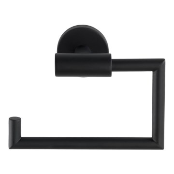 WENKO 24240100-Tualettpaberihoidja BOSIO BLACK 15x10,5 cm roostevaba teras/hõbedane