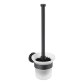 WENKO 24243100-WC WC-hari BOSIO BLACK 10x35 cm roostevaba teras/hõbedane/satiinviimistlus