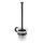 WENKO 24243100-WC WC-hari BOSIO BLACK 10x35 cm roostevaba teras, hõbedane satiinviimistlus