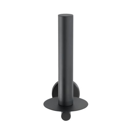 WENKO 24262100 - BOSIO BLACK tualettpaberihoidja, 8x18 cm, roostevaba teras/hõbedane