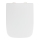 WENKO 24334100-WC-poti kaas EXCLUSIVE 46,5x37 cm valge/hõbedane