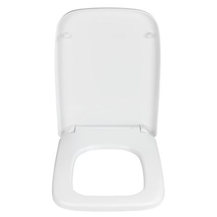 WENKO 24334100-WC-poti kaas EXCLUSIVE 46,5x37 cm valge/hõbedane